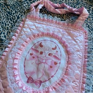 CREEPYGALS X RIO WARNER quilted tote bag